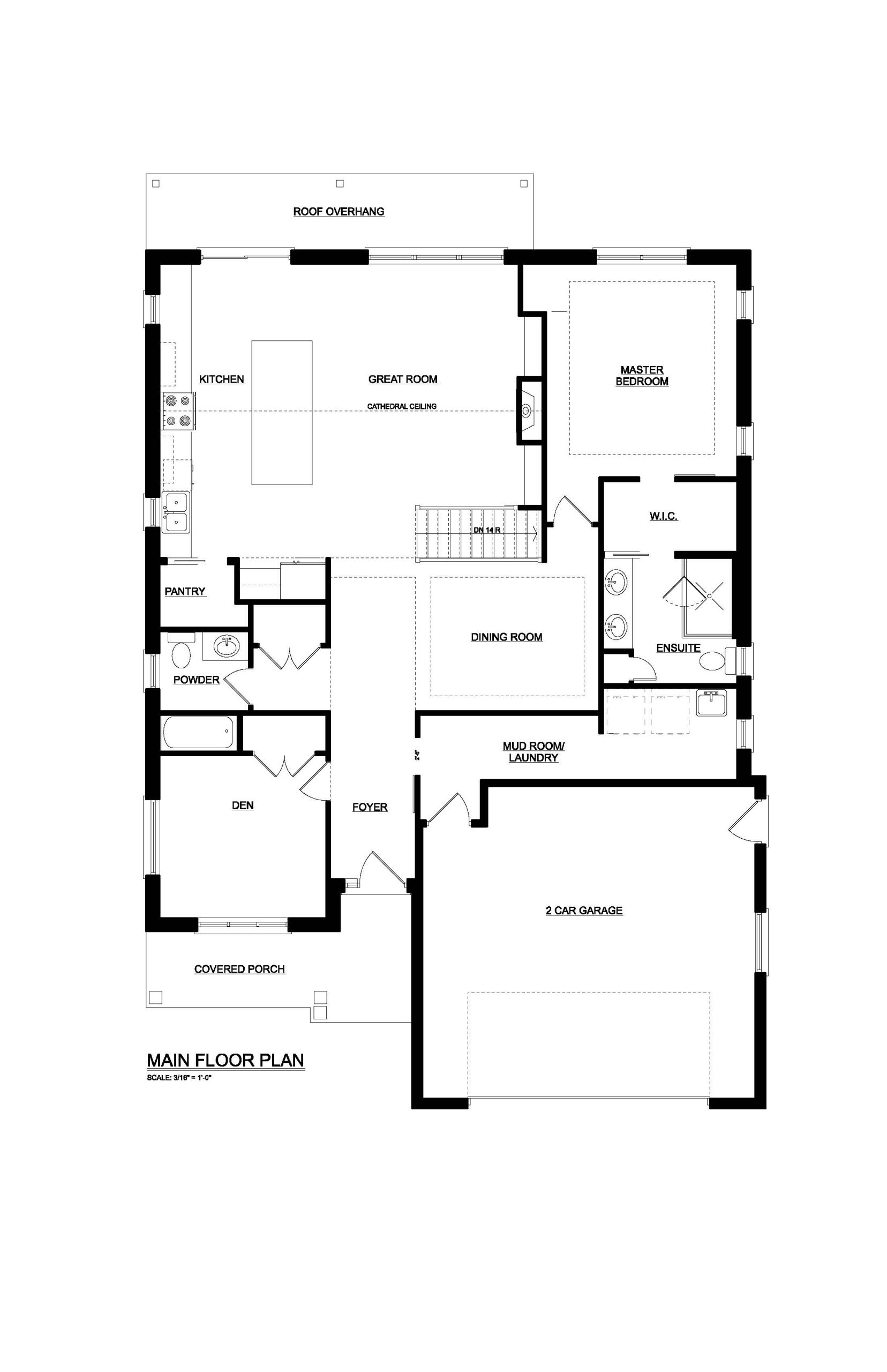 Rosseau II Floor Plan_Page_1 A MP Custom Homes new build home in St. Thomas and surrounding area.